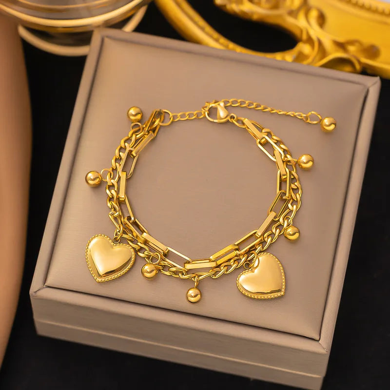 Gold Layered Heart Bracelet